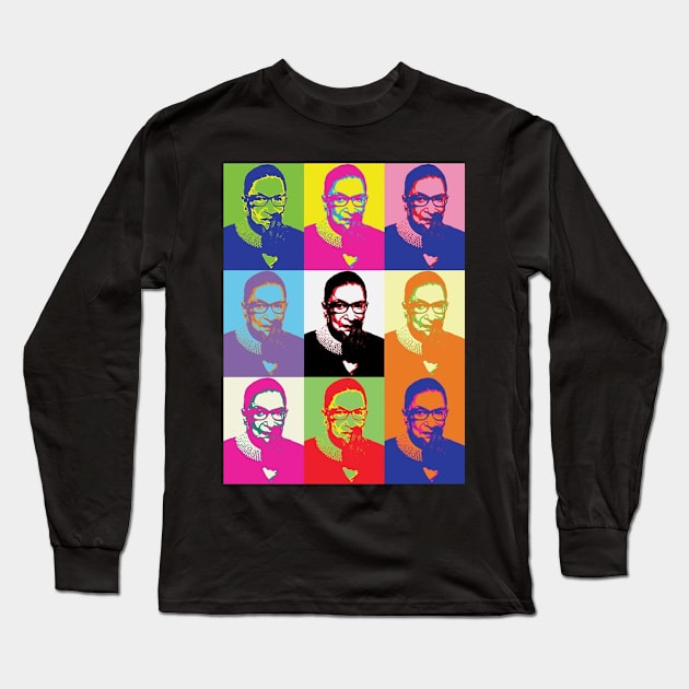 RBG - Superstar with glove Long Sleeve T-Shirt by Tainted